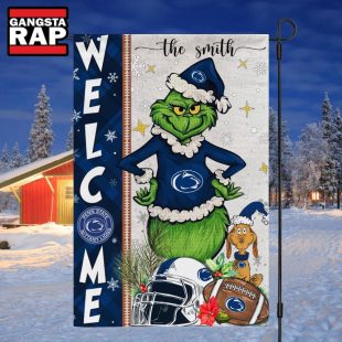 NCAA Penn State Nittany Lions Football Grinch Christmas Custom Flag