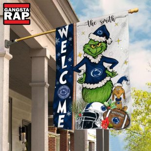 NCAA Penn State Nittany Lions Football Grinch Christmas Custom Flag