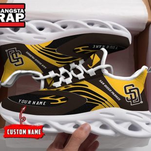 NCAA San Diego Padres Sport Logo Team Custom Name Max Soul Shoes