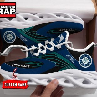 NCAA Seattle Mariners Sport Logo Team Custom Name Max Soul Shoes