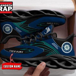 NCAA Seattle Mariners Sport Logo Team Custom Name Max Soul Shoes