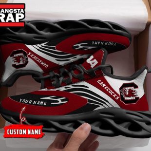 NCAA South Carolina Gaecocks Sport Logo Team Custom Name Max Soul Shoes