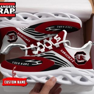 NCAA South Carolina Gaecocks Sport Logo Team Custom Name Max Soul Shoes