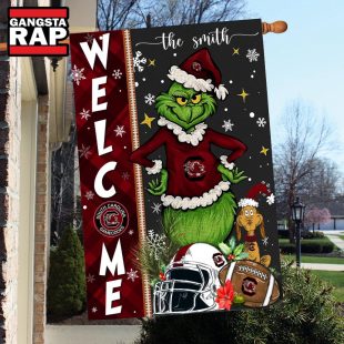 NCAA South Carolina Gamecocks Football Grinch Christmas Custom Flag