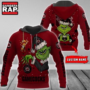 NCAA South Carolina Gamecocks Football Team The Grinch Christmas Hoodie