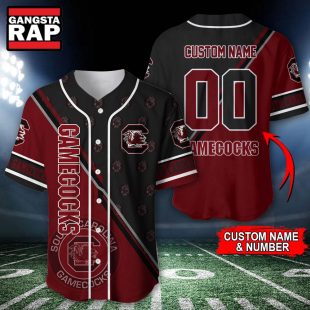 NCAA South Carolina Gamecocks Logo Team Sport Design Baseball Jersey