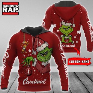 NCAA Stanford Cardinal Football Team The Grinch Christmas Hoodie