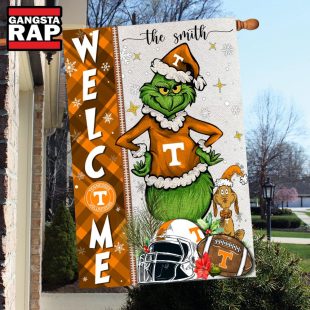 NCAA Tennessee Volunteers Football Grinch Christmas Custom Flag