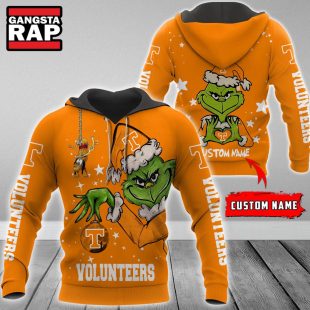 NCAA Tennessee Volunteers Football Team The Grinch Christmas Hoodie