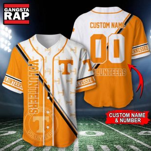 NCAA Tennessee Volunteers Logo Team Sport Design Baseball Jersey