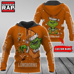 NCAA Texas Longhorns Football Team The Grinch Christmas Hoodie