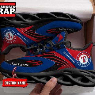 NCAA Texas Rangers Sport Logo Team Custom Name Max Soul Shoes