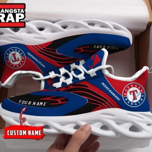 NCAA Texas Rangers Sport Logo Team Custom Name Max Soul Shoes