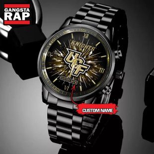 NCAA UCF Knights Football Team Logo Design Black Watch