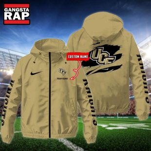 NCAA UCF Knights Special Logo Team Custom Name Windbreaker Jacket