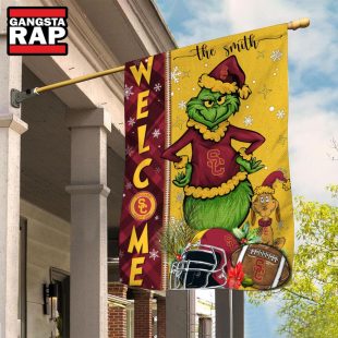 NCAA USC Trojans Football Grinch Christmas Custom Flag