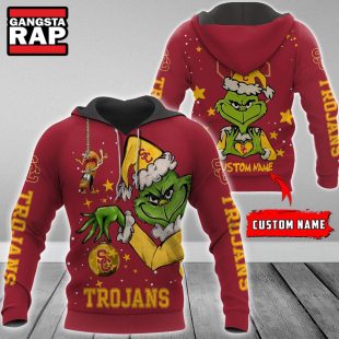 NCAA USC Trojans Football Team The Grinch Christmas Hoodie