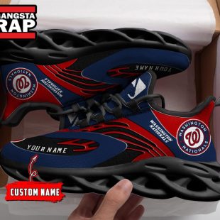 NCAA Washington Nationals Sport Logo Team Custom Name Max Soul Shoes