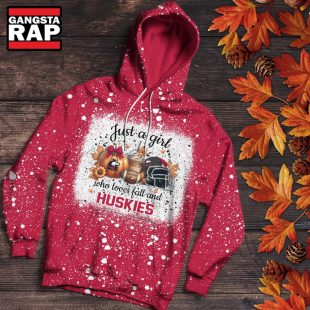 Northern Illinois Huskies Football Just A Girl Who Loves Fall Christmas Hoodie