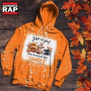 Oklahoma State Cowboys Football Just A Girl Who Loves Fall Christmas Hoodie