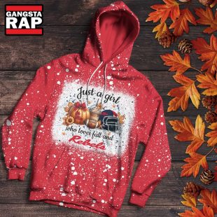 Ole Miss Rebels Football Just A Girl Who Loves Fall Christmas Hoodie