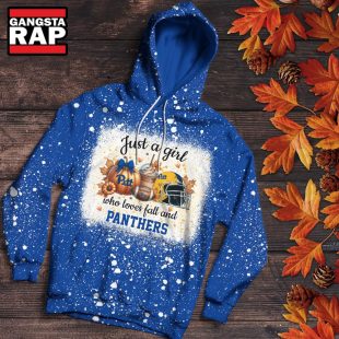 Pittsburgh Panthers Football Just A Girl Who Loves Fall Christmas Hoodie