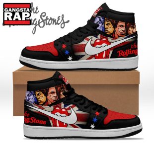 Rolling Stones Music Fans Air Jordan 1 Hightop Shoes