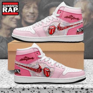 Rolling Stones Music Fans Gift Air Jordan 1 Hightop Shoes