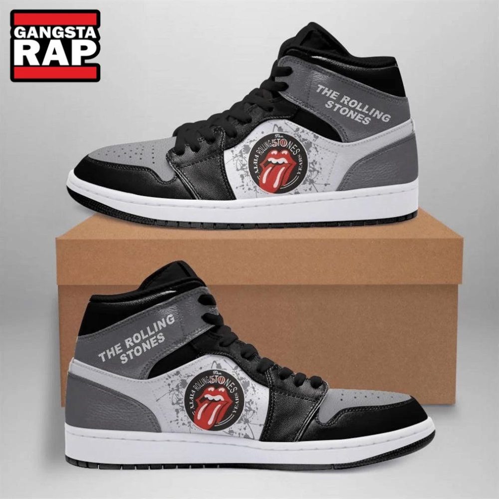 Rolling Stones Rock Band Air Jordan 1 Hightop Shoes