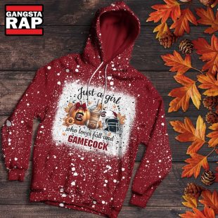 South Carolina Gamecocks Football Just A Girl Who Loves Fall Christmas Hoodie