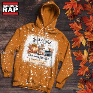 Texas Longhorns Football Just A Girl Who Loves Fall Christmas Hoodie