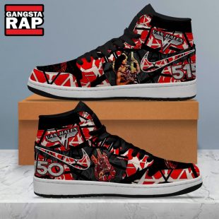 Van Halen 5150 Music Air Jordan 1 Hightop Shoes