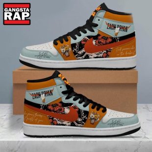 Zach Bryan Music Fans Air Jordan 1 Hightop Shoes