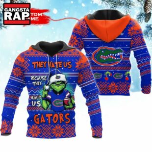 NCAA Florida Gators They Hate US Special Grinch Snow Christmas Hoodie