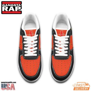 ACDC Band Air Low Top Sneakers Shoes White-Orange