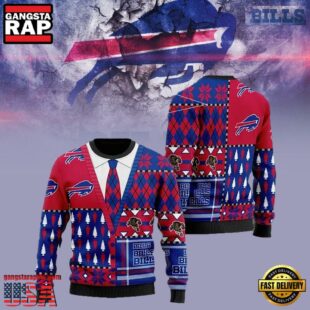 Buffalo Bills American Football Team Cardigan NFL Christmas Ugly Sweater