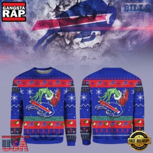 Buffalo Bills Grinch NFL Christmas Ugly Sweater