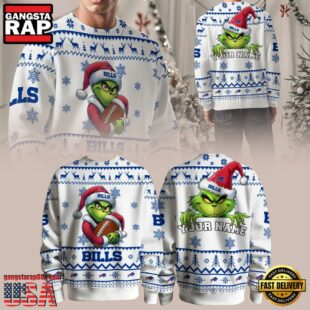 Buffalo Bills Grinch NFL Premium Ugly Christmas Sweater