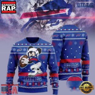 Buffalo Bills Mickey Mouse NFL Christmas Ugly Sweater For Fans Lovers