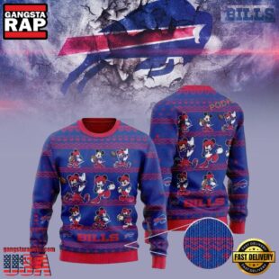 Buffalo Bills Mickey Mouse NFL Christmas Ugly Sweater