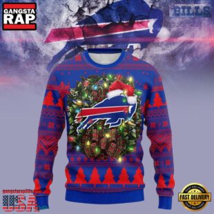 Buffalo Bills NFL Blue Red Color Christmas Ugly Sweater