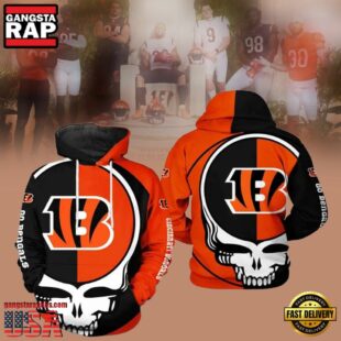 Cincinnati Bengals NFL Grateful Dead Band 3D Print Hoodie