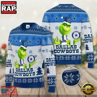 Dallas Cowboys X Grinch NFL Ugly Christmas Sweater