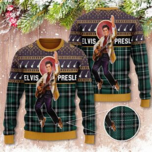 Elvis Presley 3D Ugly Sweater A Fun Way To Celebrate Christmas - Xmas Sweaters