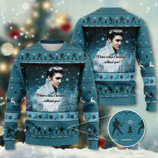 Elvis Presley 3D Ugly Sweater A Holiday Must For Music Lovers - Xmas Sweaters