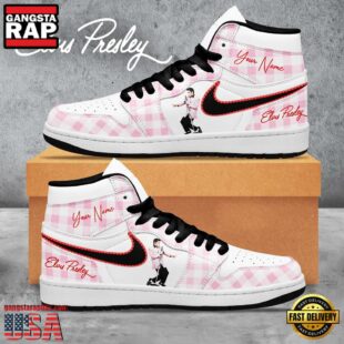 Elvis Presley Music Fans Lover Custom Name Air Force 1 Sneaker Shoes