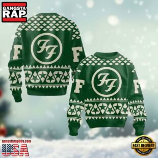 Foo Fighters Fans Lover Green Star Ugly Christmas Sweater