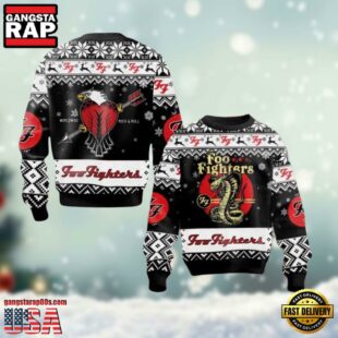 Foo Fighters Worldwide Rock Ugly Christmas Sweater