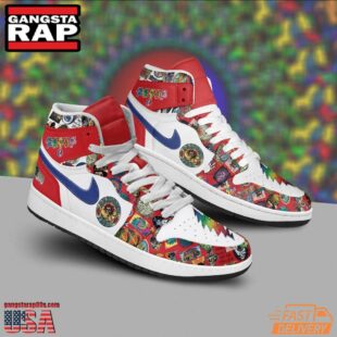 Grateful Dead Air Jordan 1 High-Top Sneakers Shoes