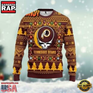 Grateful Dead Band Tennessee Titans Christmas Ugly Sweater